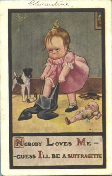 Illustration for article titled Old Cartoon Depicts Suffragettes as Saw-Toothed Crones